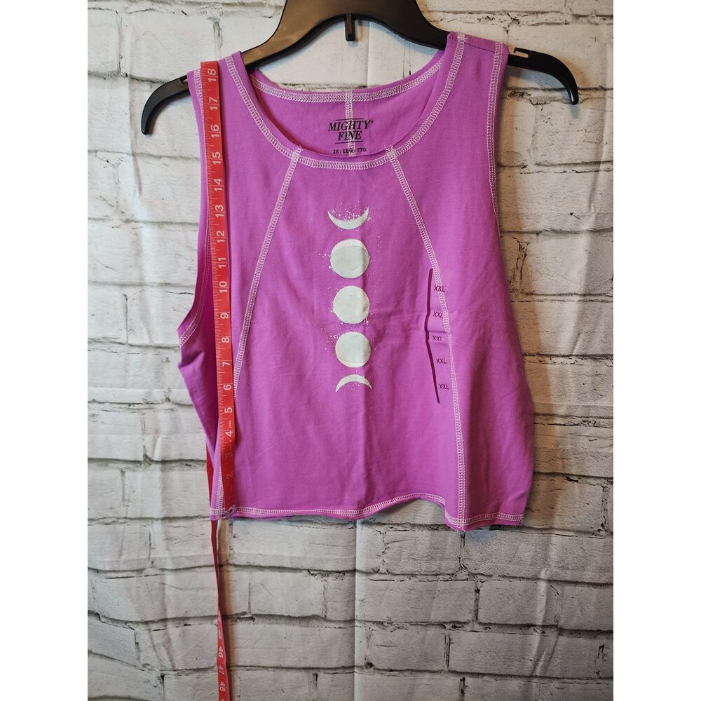 Mighty Fine Juniors Crop Tank Top